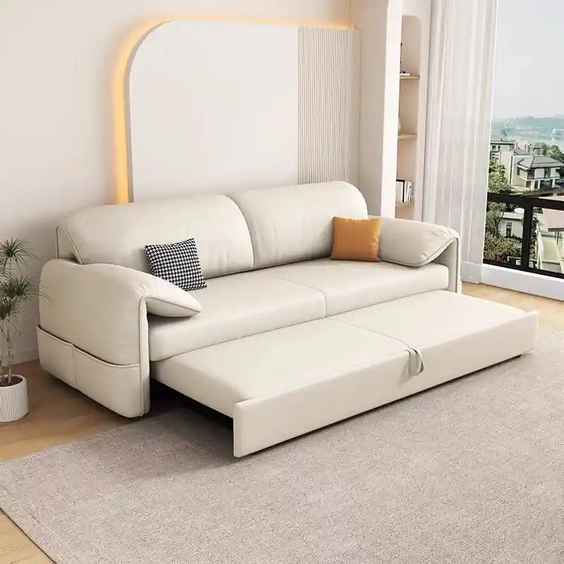 Modern sofa cum bed photo showing sofa bed design, sofa bed couch, cream upholstery