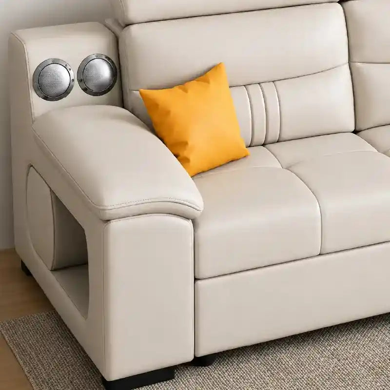 thoughtfully designed sofa cum bed that combines comfort, storage, and smart functionality