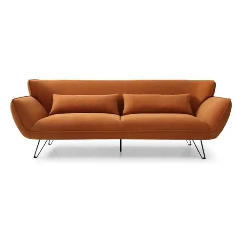Sofi couch and settee with 3 seater fabric sofa comfort, high back support, and modern apartment-friendly style