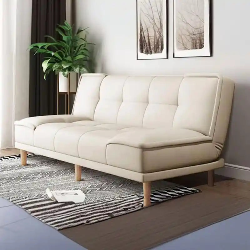 grey modern sofa bed with click-clack sofa to bed design