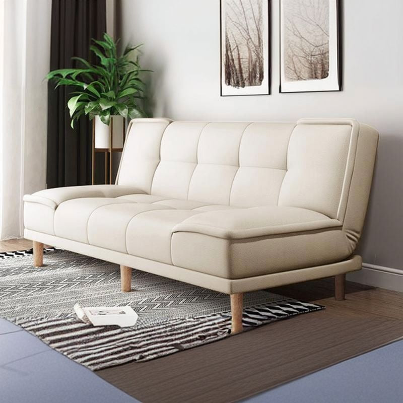 Upholstered in smooth Nova fabric with soft matte texture, this sleeper sofa blends beautifully into minimalist interiors.