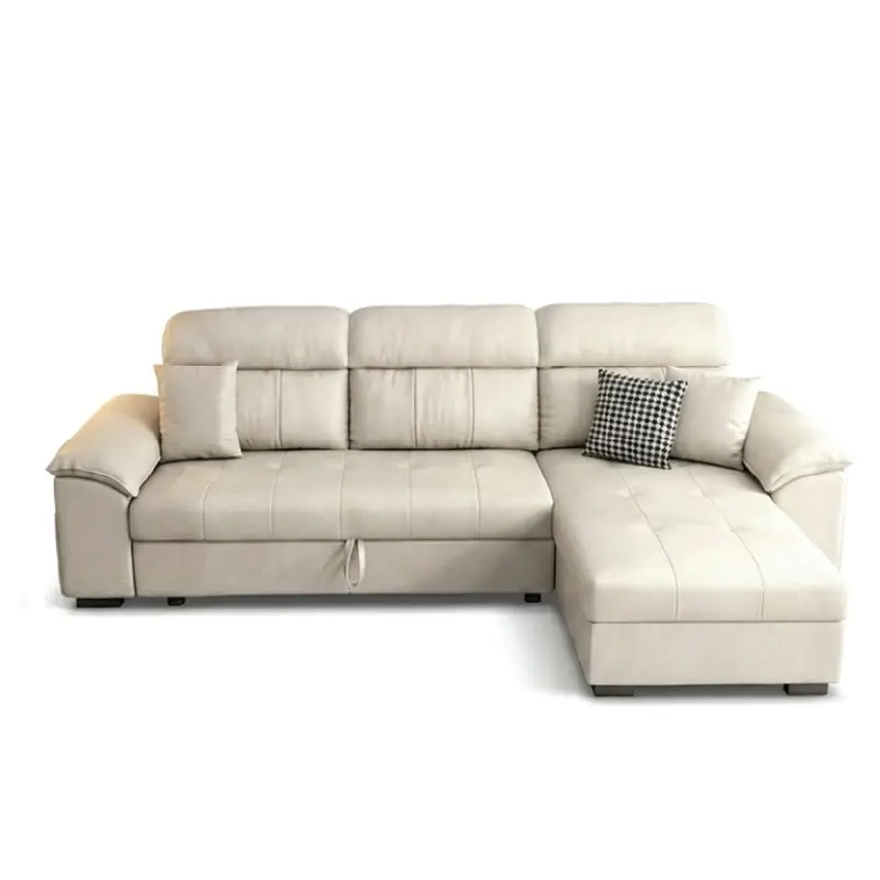 white sofa to bed design with adjustable back support