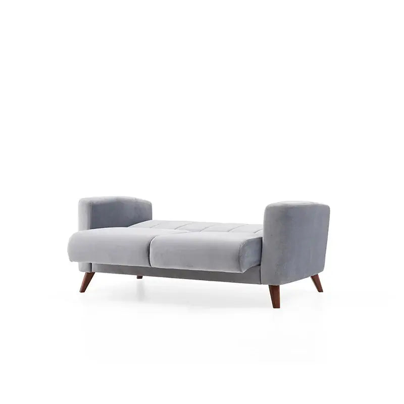 Gray armchair on a white background