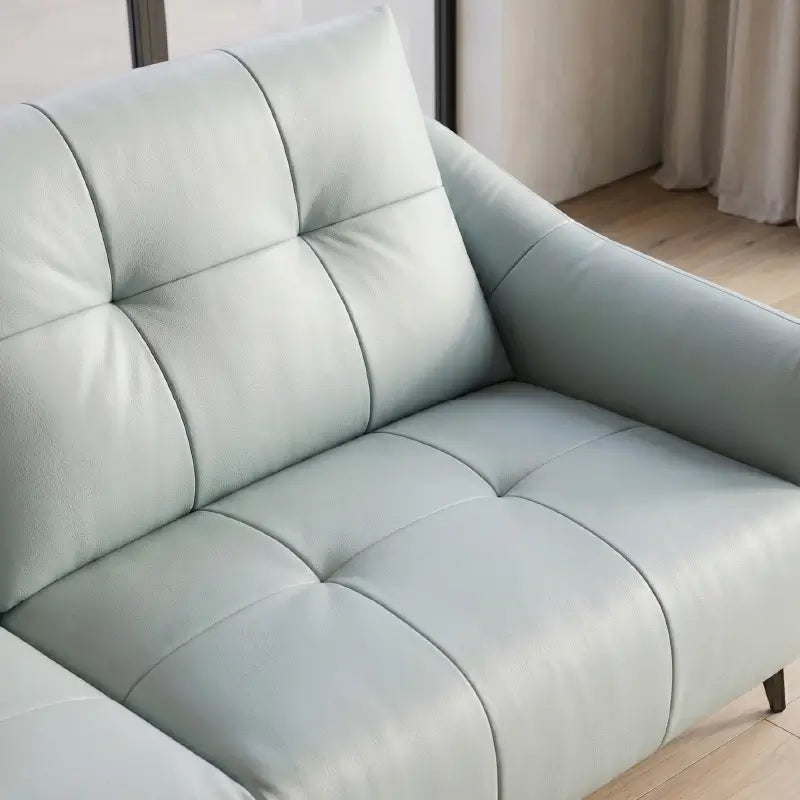 Square-panel sofa with stylish sofa design and living room couch appeal