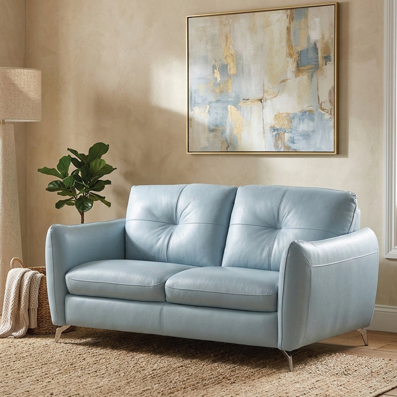 Plush seating leather couch picture with stylish sofa design and living room sofa set look