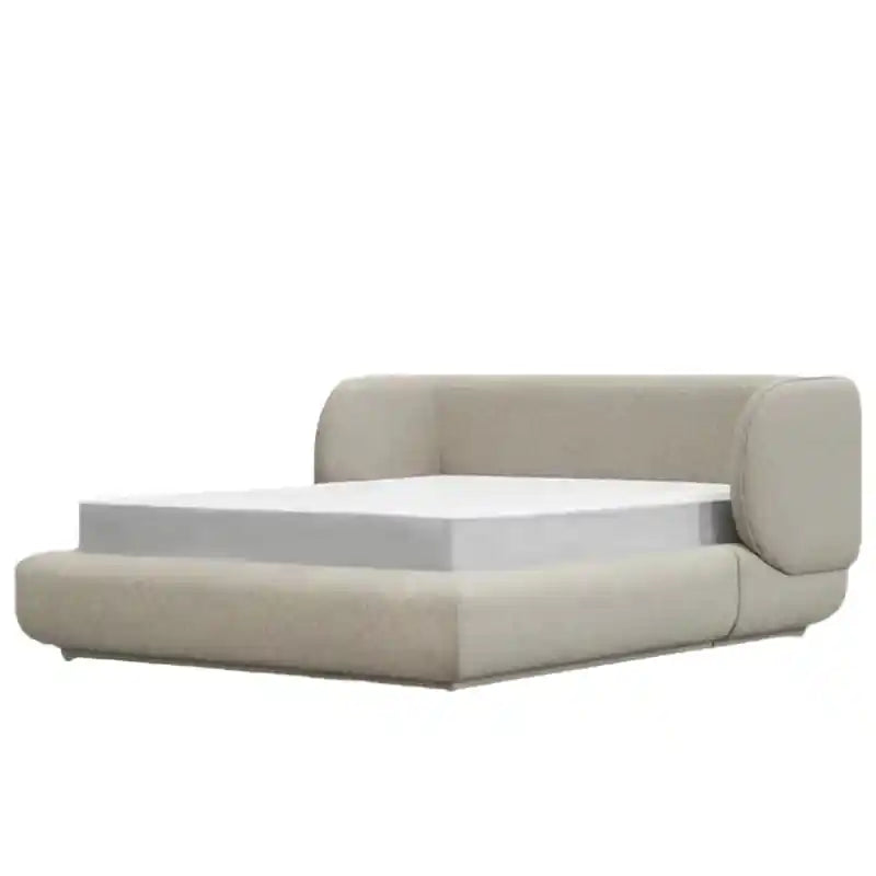Cocoon headboard pics with plush finish and new bed design for contemporary bedrooms - beige