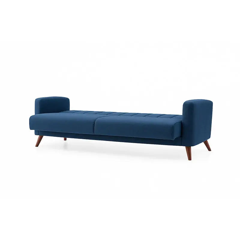 Blue sofa on a white background