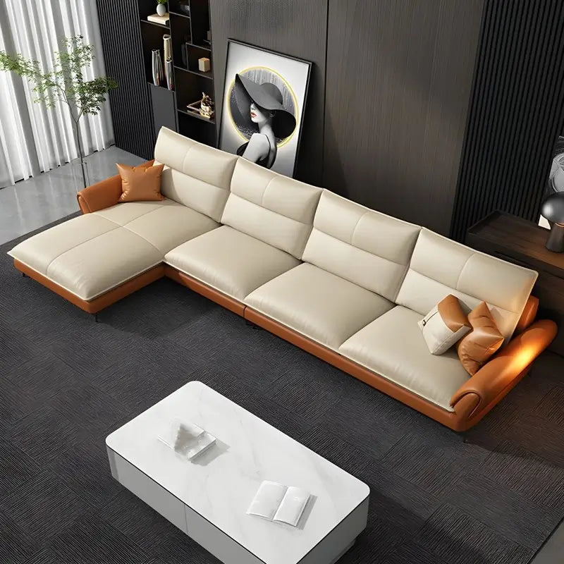 Modern corner layout fabric sofa modern sofa design with metal legs