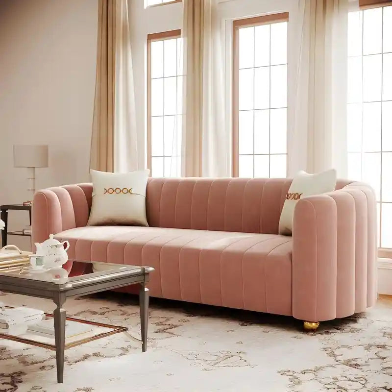 Emerald green lounge couch with gold legs contemporary sofa design fabric sofa