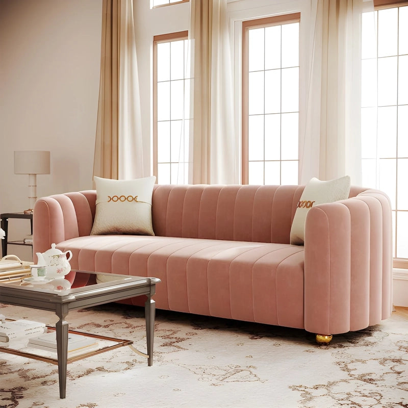 Emerald green lounge couch with gold legs contemporary sofa design fabric sofa