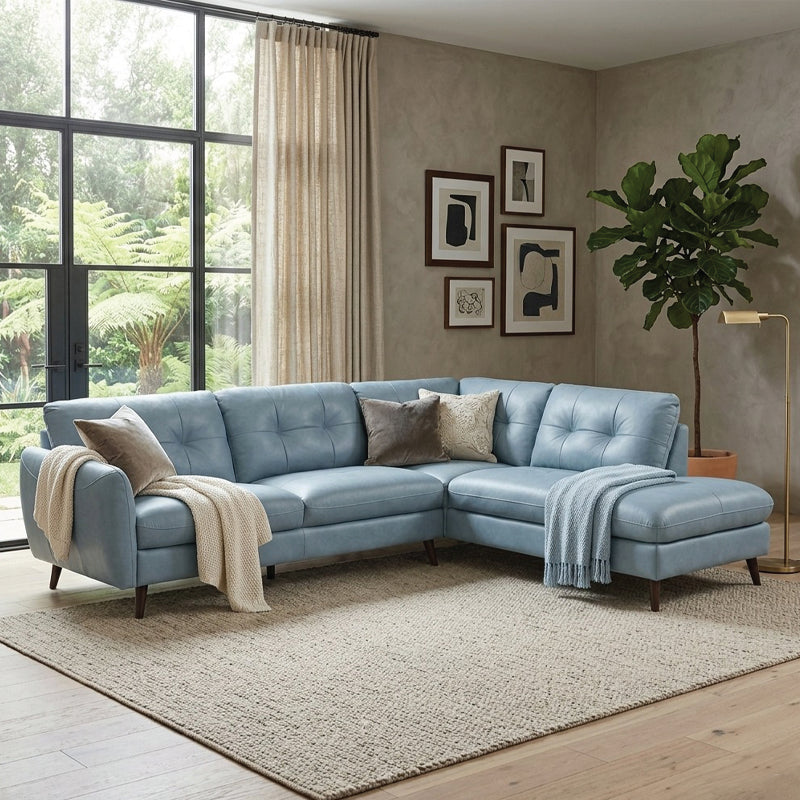 straight, symmetrical silhouette and rounded arms create a balanced visual presence