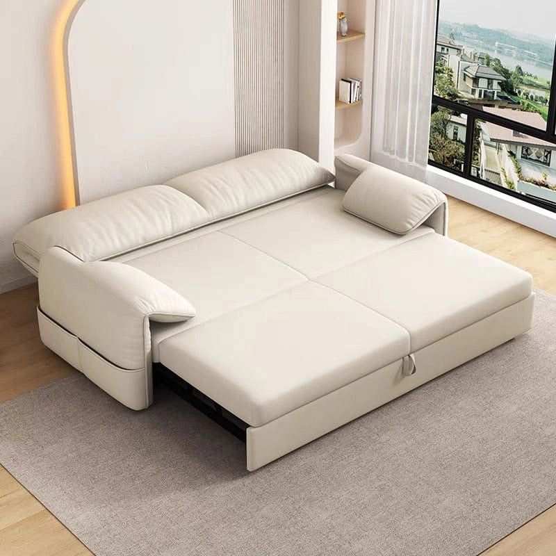 Modern sofa cum bed photo showing sofa bed design, sofa bed couch, cream upholstery