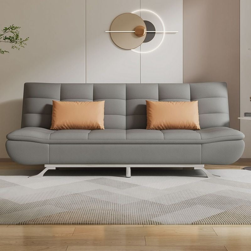 Tufted modern sofa with metal legs sofa cum bed convertible sofa bed leatherette