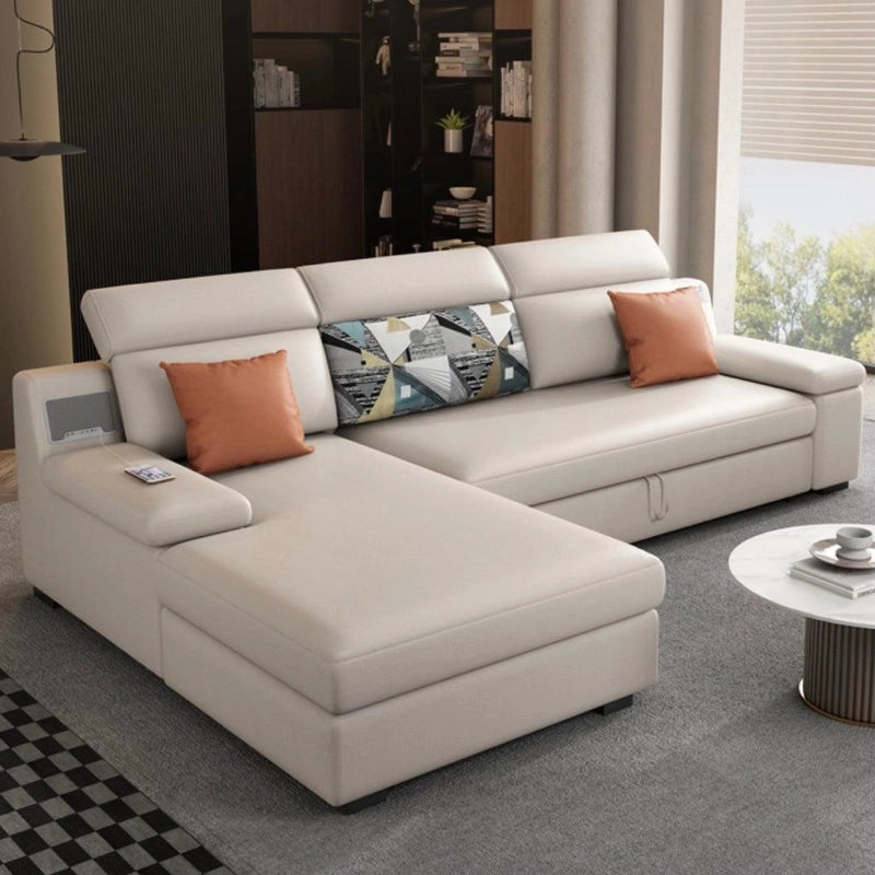 convertible sofa bed couch sleeper photo showing pull-out bed, fabric build, black legs