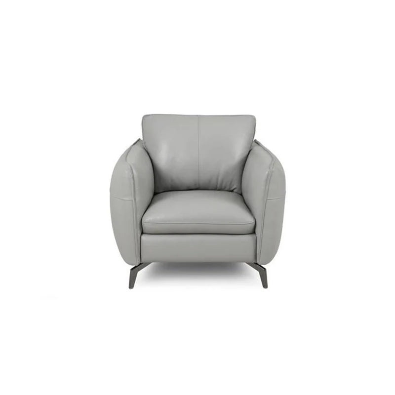 The structure rests on slim matte black metal legs, enhancing both durability and a floating visual effect.