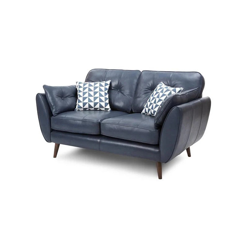 The pure leather sofa upholstery delivers a soft, breathable surface that is easy to maintain, making this premium sofa suitable for everyday use