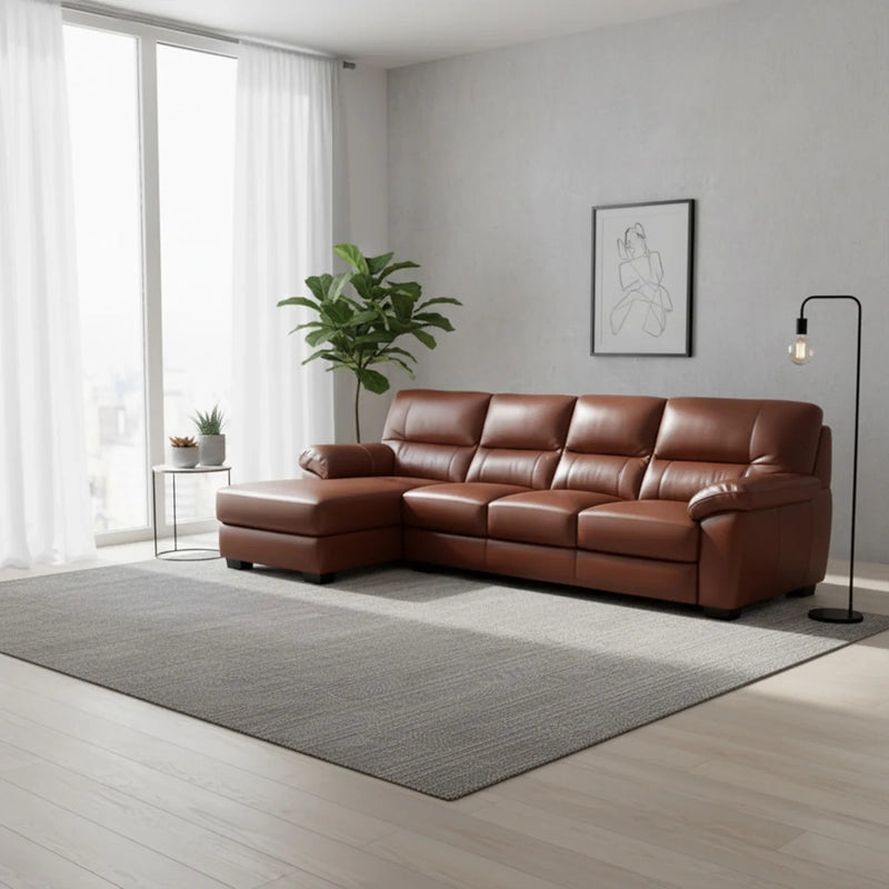 Wide armrest leather couch photograph with living room couch and pure leather sofa finish