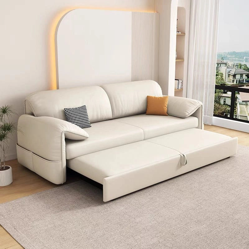 Straight-line couch bed picture featuring sofa cum bed, sofacum bed, padded arms