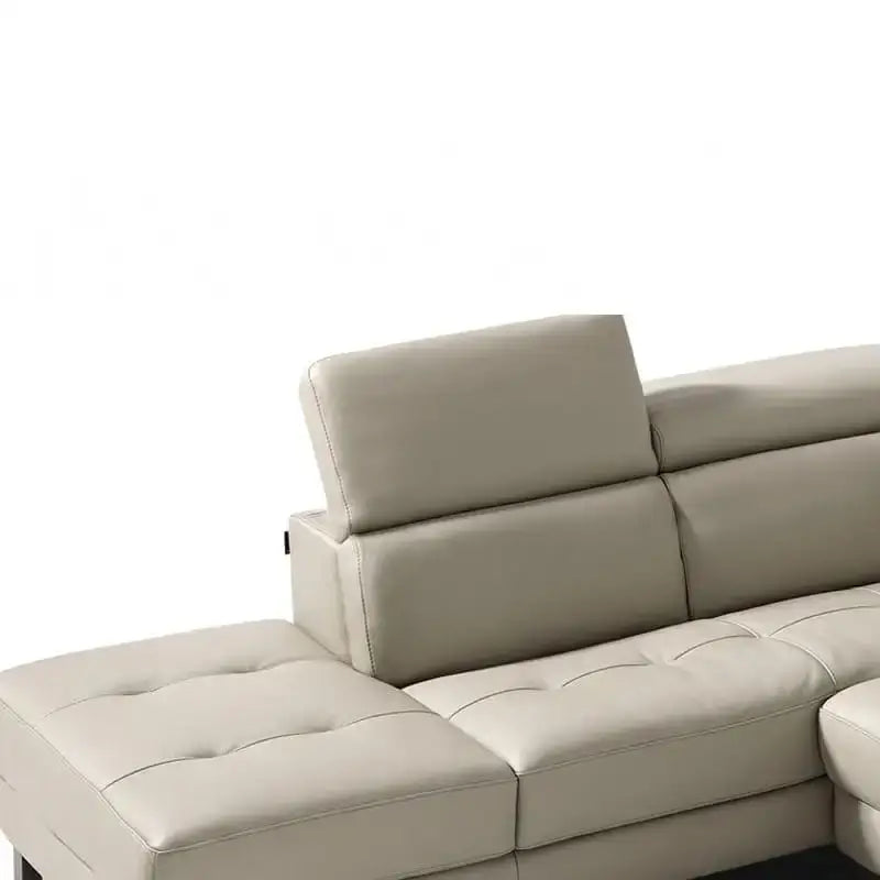 Premium sectional sofa, living room couch buy sofa online, tufted chaise leather-look sofa