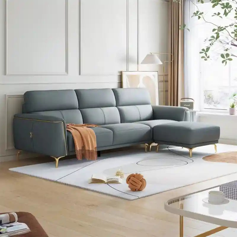 Living room sofa set photo with contemporary sofa design gold metal legs