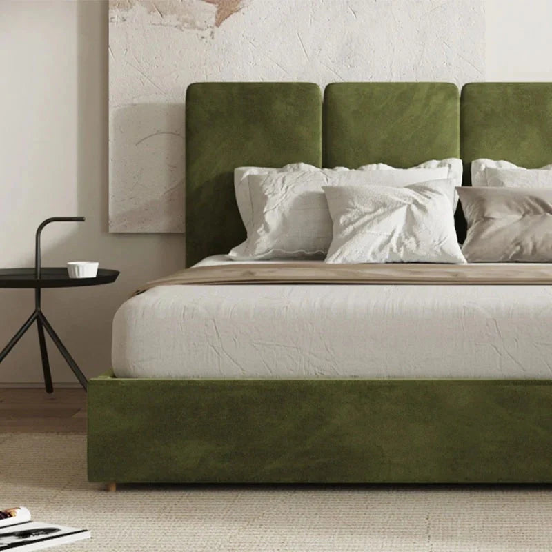 Side profile view with soft edges – modern bed design, cot design