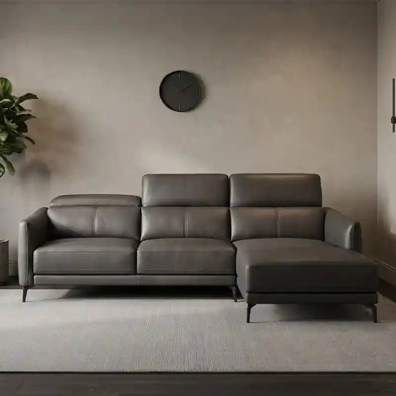 Ideal for contemporary interiors, this stylish sofa design enhances any living room sofa set