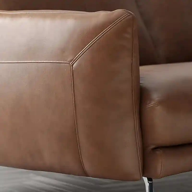 Linear leather couch setup sofa set design modern sofa design 3 seater