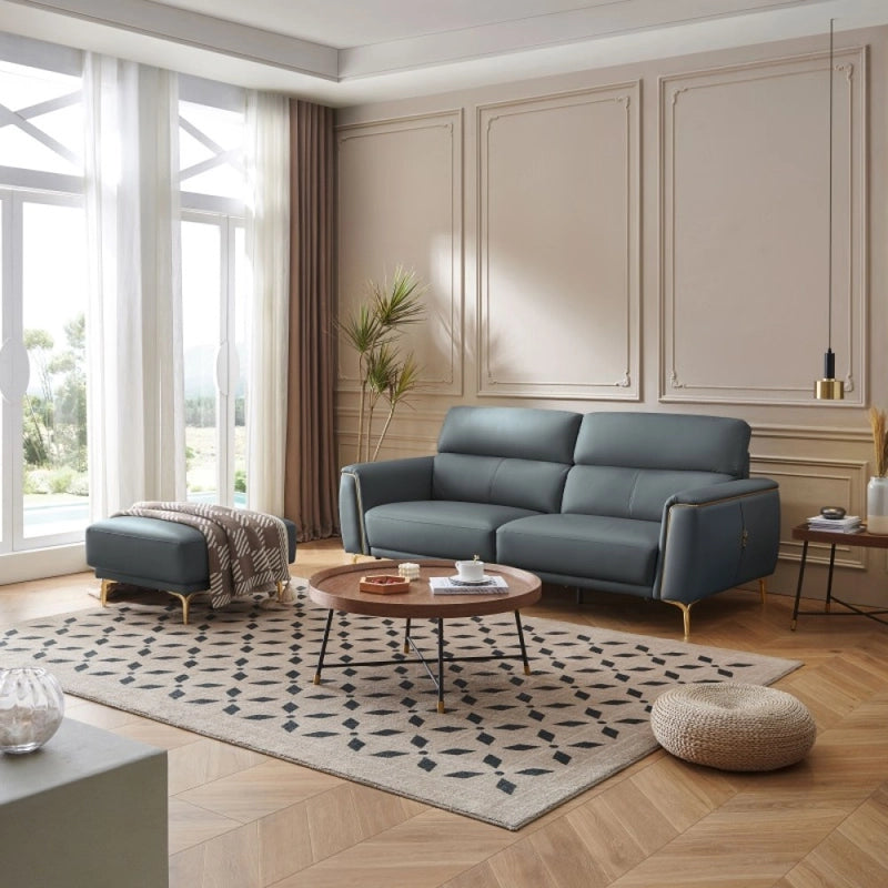 Living room sofa set photo with contemporary sofa design gold metal legs