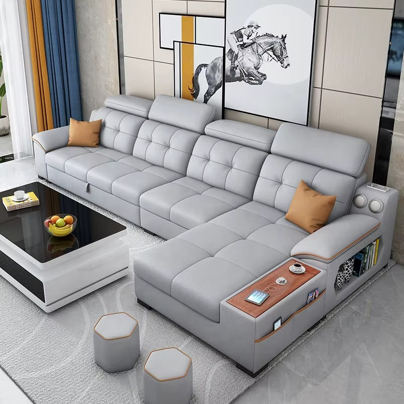 adjustable headrest sectional couch sleeper sofa bed design wide armrests finish