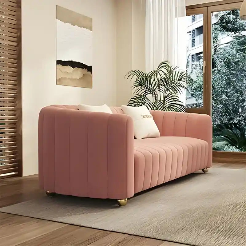 Luxury velvet couch with gold legs latest sofa design living room sofa set
