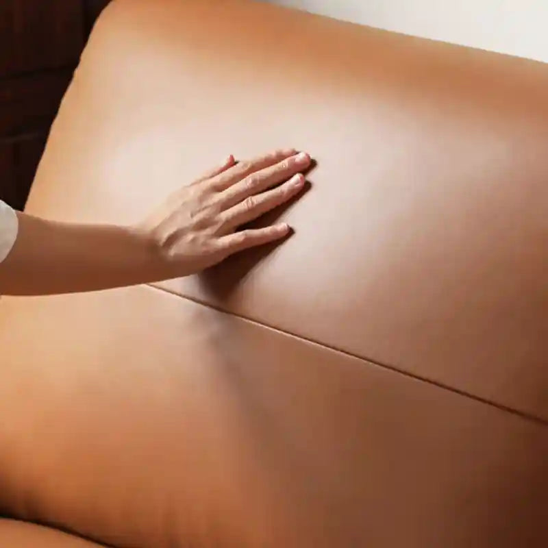 Plush leather cushions pic showcasing premium sofa & couch set design