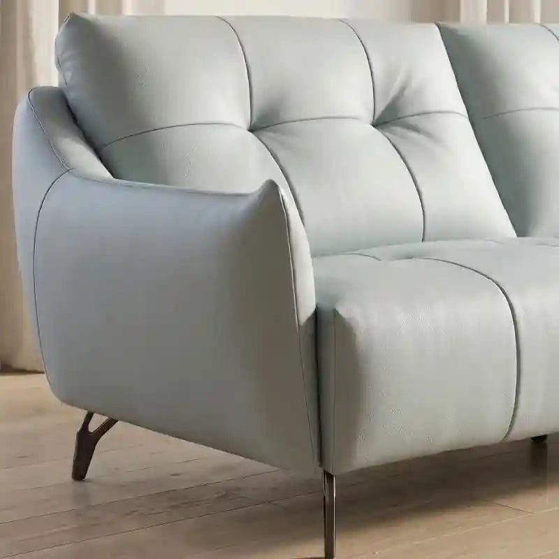 Square-panel sofa with stylish sofa design and living room couch appeal
