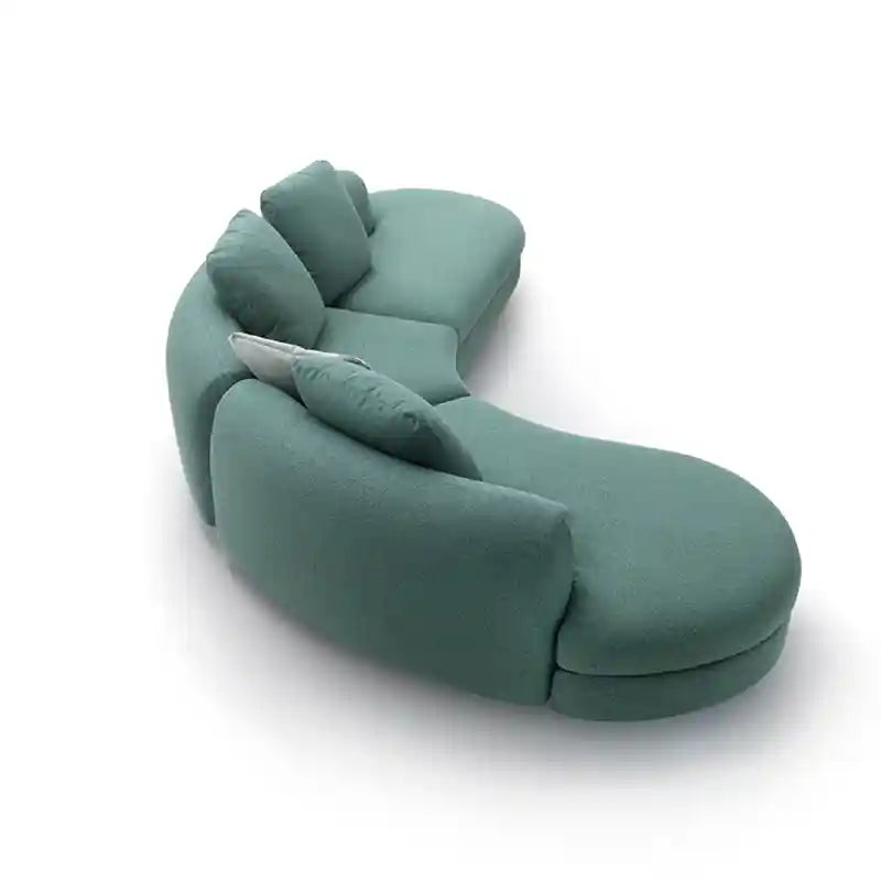 Organic curved lounge seating premium sofa contemporary sofa design living room sofa set