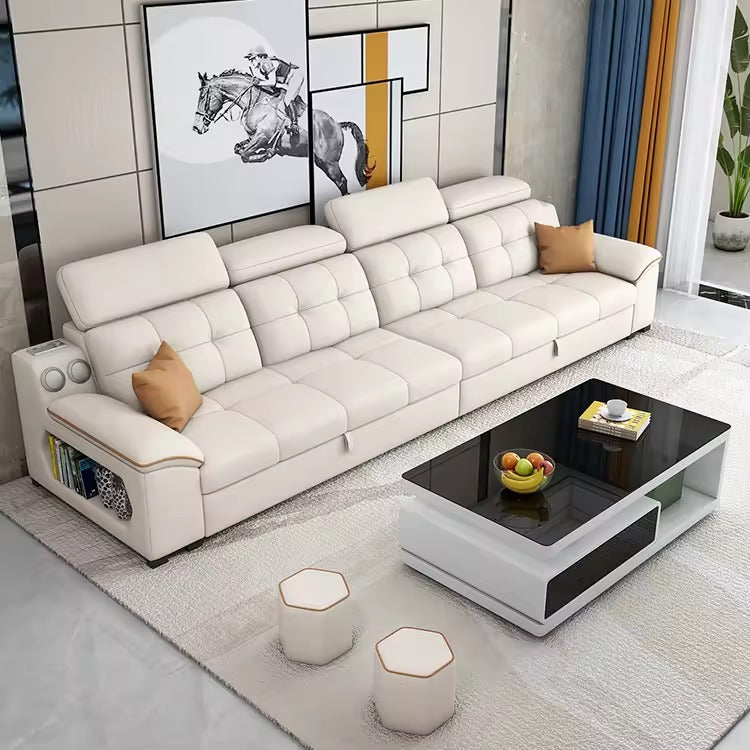 storage sofa with console and cup holders sofa cum bed convertible sofa bed matte texture