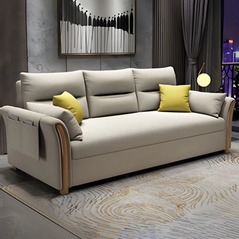 Fold-out couch bed image with convertible sofa bed and sofa bed design, fabric upholstery finish