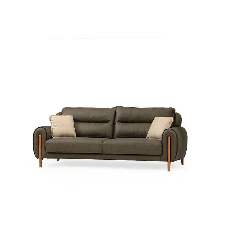 modern sofa presents a refined balance of comfort and aesthetics, ideal for a contemporary living room