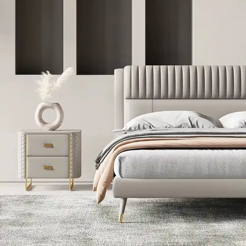 Upgrade your interiors with the Glybo upholstered bed designed for modern homes seeking refined comfort and elegant styling.