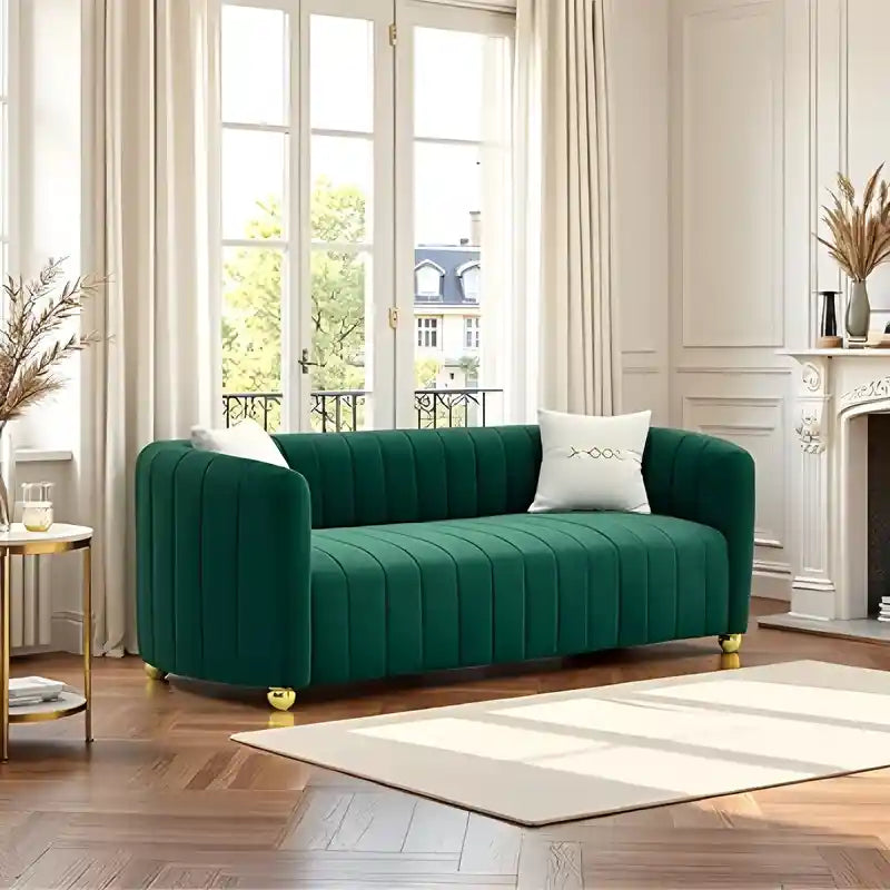The Sara sofa brings together luxurious comfort and sculptural contemporary styling for refined modern interiors.