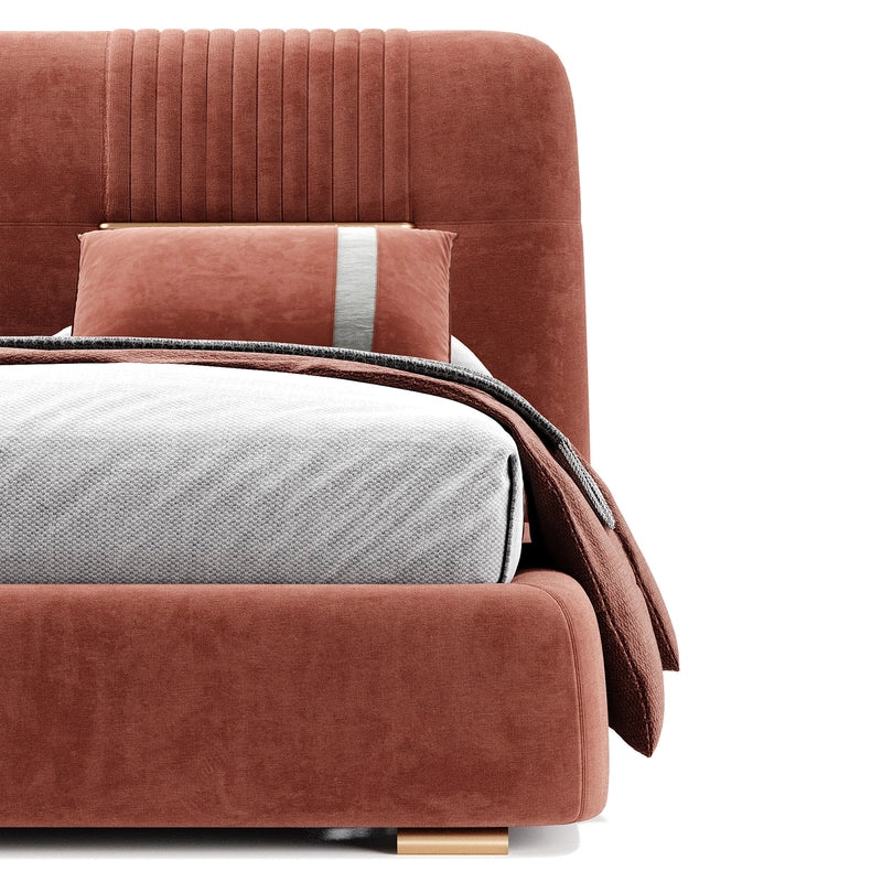 Available for bed online buyers seeking stylish cot design options, this upholstered couch-style sleeping