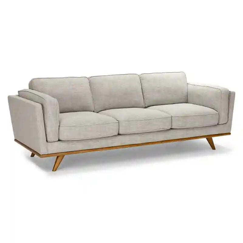 The couch features a straight layout with raised legs, offering a light visual presence