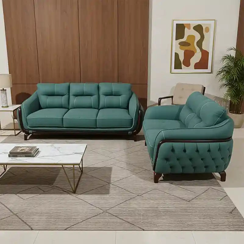 This set of sofa includes a straight 3 seater sofa and 2 seater sofa