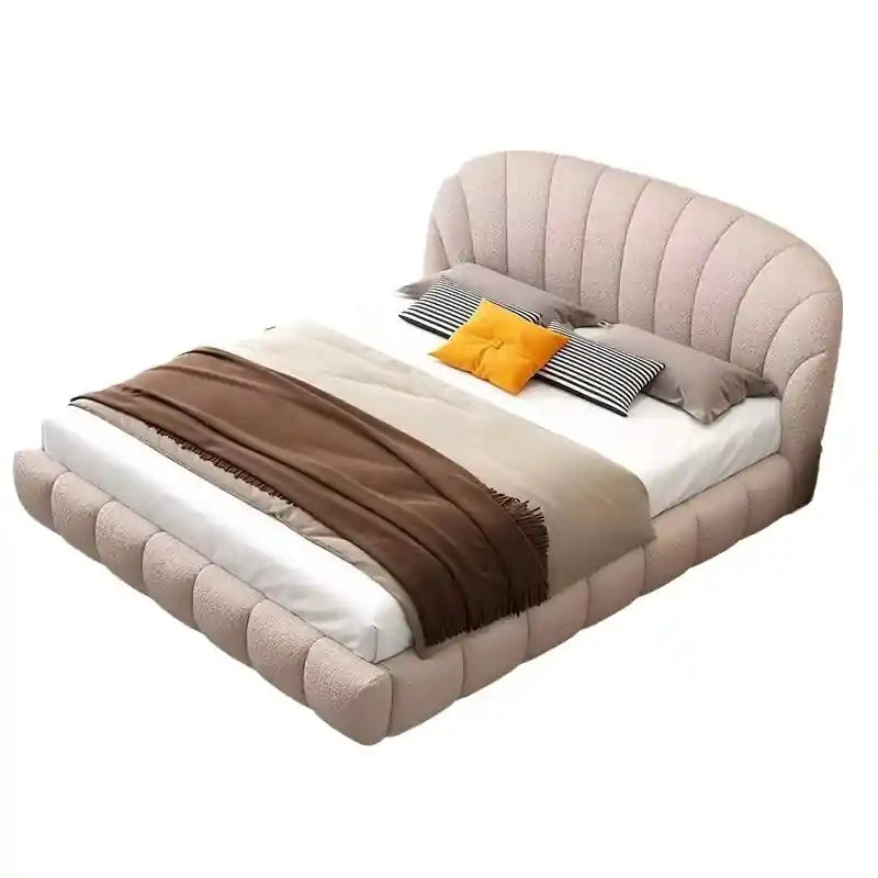 Crafted with a durable engineered wood structure, plush foam padding, and premium boucle upholstery