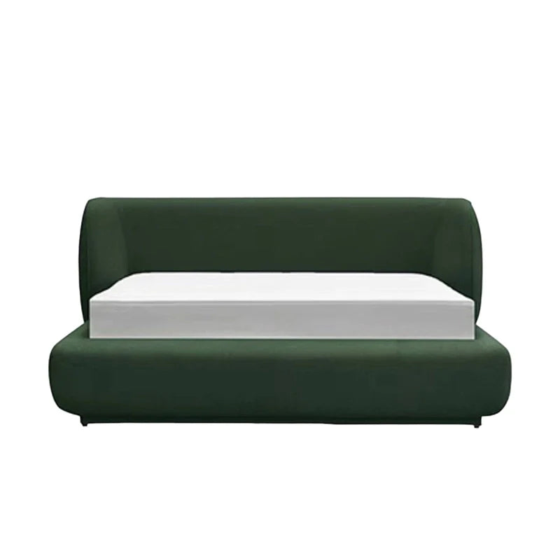 As a fresh new bed design, it bridges cot design simplicity with master bedroom bed design elegance.