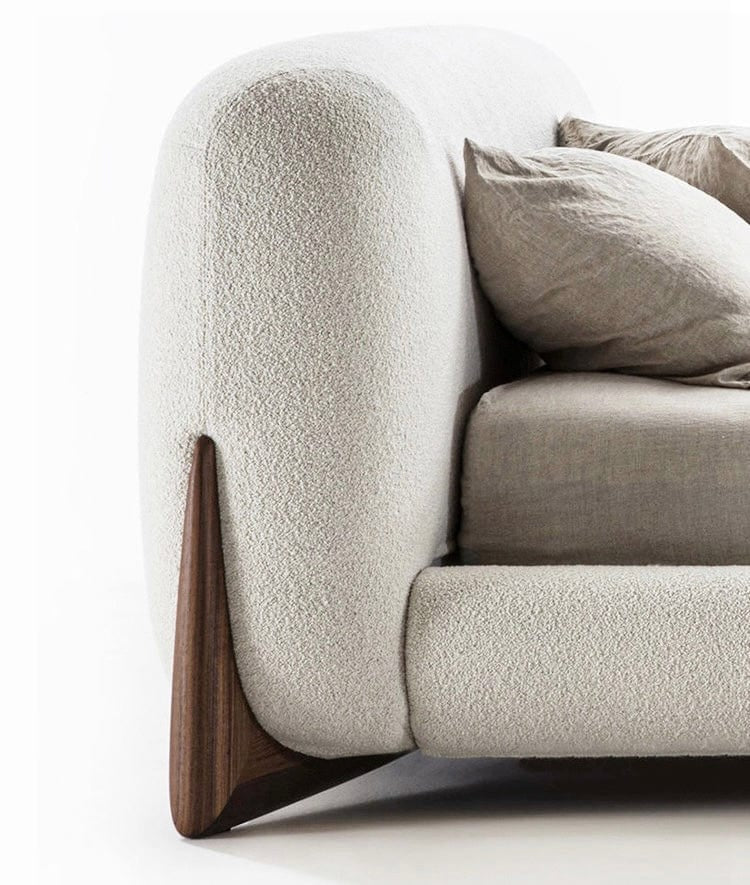 Designed with a soft curved silhouette, this premium bed frame features