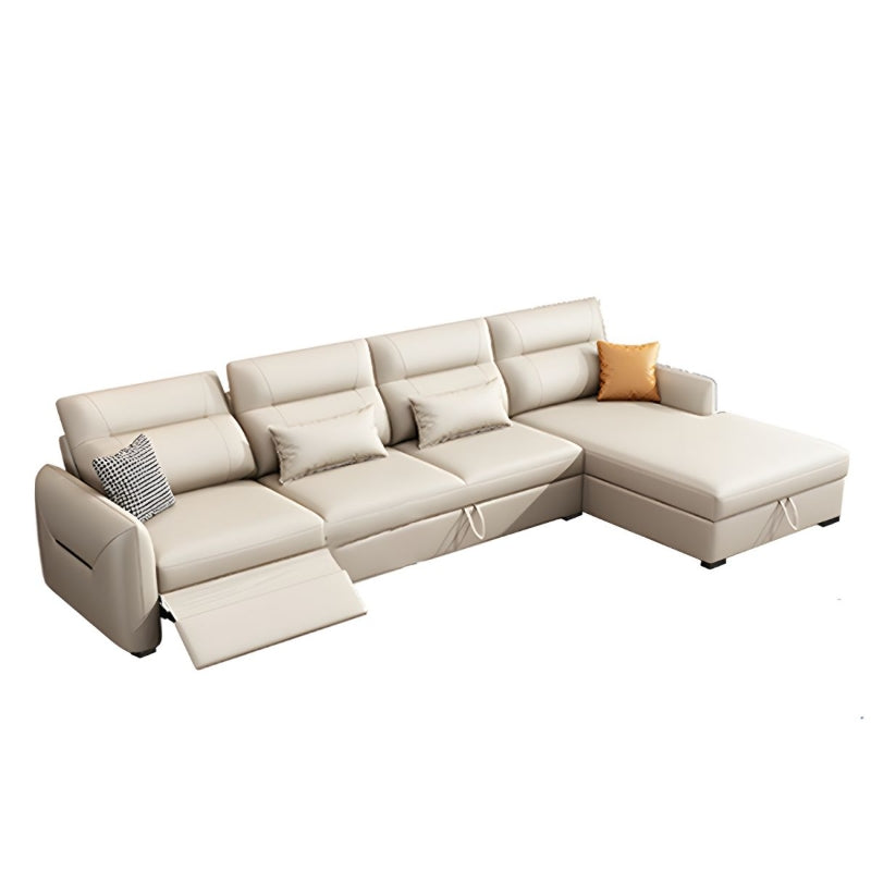 l shape sofa cum bed with storage and pull out sofa bed couch premium faux leather