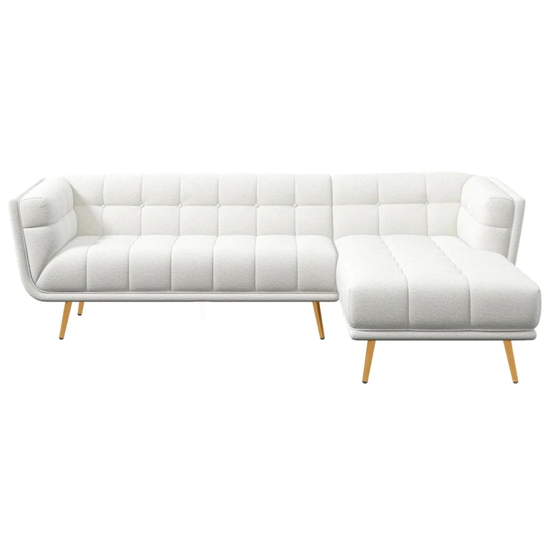 the soft fabric upholstery in a cream tone enhances brightness