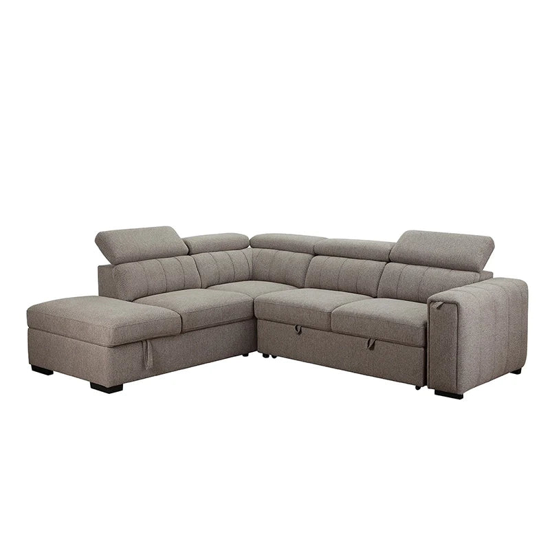 Pull-out L shape sofa bed with storage chaise, sofa cum bed utility, sofa cumm bed function, couch bed comfort, and modern sofa bed couch design